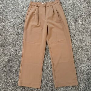 Abercrombie & Fitch Sloane Tailored Wide Leg Pants Trousers - Brown - Size 12R